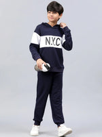 Lil Tomatoes Boys Light Weight Cotton Looper Track Suit-GBTS-W23-1279_NAVY_30