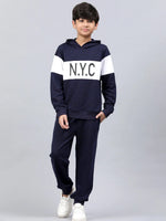 Lil Tomatoes Boys Light Weight Cotton Looper Track Suit-GBTS-W23-1279_NAVY_30