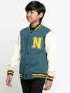 Lil Tomatoes Boys Heavy Weight Cotton Fleece Jacket-GBJKT-W23-1250_TEAL_30