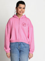 Lil Tomatoes Girls Heavy Weight Cotton Fleece Sweatshirt-GGSWT-W23-1299_PINK_30