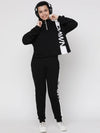 Lil Tomatoes Girls Jet Black Weight Cotton Looper Track Suits