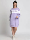 Lil Tomatoes Girls Heavy Weight Cotton Fleece Dress-GGD-W23-1301_PURPLE_30