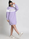 Lil Tomatoes Girls Heavy Weight Cotton Fleece Dress-GGD-W23-1301_PURPLE_30