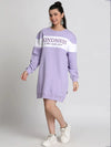 Lil Tomatoes Girls Heavy Weight Cotton Fleece Dress-GGD-W23-1301_PURPLE_30