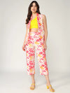 Fusion Ikat Printed Sleeveless Shrug With Pant Set