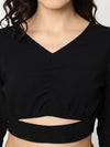 V-neck Crop Top With Matching Pant