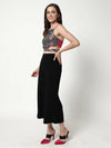 Seqin Back Tie-up Top With Pant Set