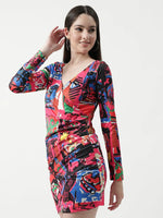 Picasso Digital Printed Overlap Dress