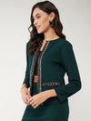 Solid Front Open Blazer With Sequin Detail-ZL7047-S