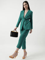 Solid Stylish Blazer With Matching Pant Set-ZLCO10063-XS