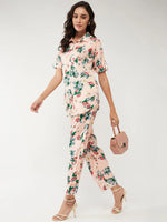 Floral Printed Lounge Shirt With Pant Set