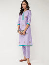 Fusion Embroidered Placket Kurta