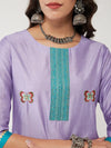 Fusion Embroidered Placket Kurta