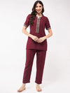 Festive Solid Short Kurti With Lace And Matching Pant Set