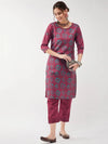 Casual Printed Kurta With Matching Pant Set