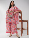 Wedding Inspired Digital Floral Printed Kaftan Style Kurta