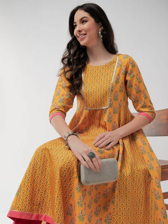 Wedding Inspired Digital Printed Kalidaar Flared Kurta