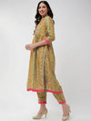 Wedding Inspired Allover Digital Printed Kurta With Lace At Placket