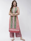 Jaipur Haat Placement Sleeveless Kurta-PK4409PNK-S