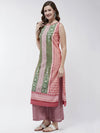 Jaipur Haat Placement Sleeveless Kurta-PK4409PNK-S