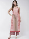 Jaipur Haat Strappy Placement Kurta-PK4407PNK-S