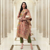 Brocade Jacquard Festive Kurta With Dupatta And Matching Pants-PKC10203-S