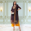 Festive Jacquard Neck Patch Kurta With Dupatta And Matching Pants-PKC10197-S