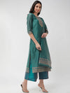 Festive Jacquard Neck Patch Kurta With Dupatta And Matching Pants-PKC10200-S