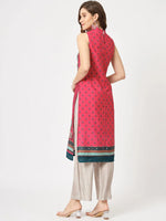 Wedding Inspired Sleeveless Digital Printed Kurta