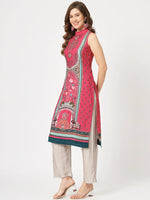 Wedding Inspired Sleeveless Digital Printed Kurta