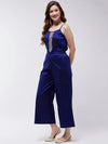 Festive Buta Embellished Jumpsuit With Lace