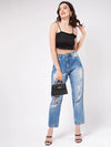 Solid Strappy Basic Rib Crop Top-ZL6210-XS