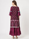 Mughal Printed Kurta With Sharara Pants-PKC10073PNK-S