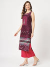 Mughal Printed Sleeveless Kurta-PK4326PNK-S