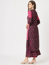 Mughal Straight Kurta With Crew Neck-PK4321PNK-S