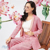 Solid Pastel Blazer And Pant Set-ZLCO10020PINK-XS