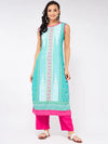 Jaipur Haat Placement Sleeveless Kurta-PK4409-S