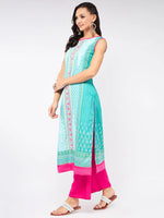 Jaipur Haat Placement Sleeveless Kurta-PK4409-S