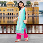 Jaipur Haat Placement Sleeveless Kurta-PK4409-S