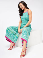 Jaipur Haat Strappy Printed Jumpsuit-PKJS616-XS