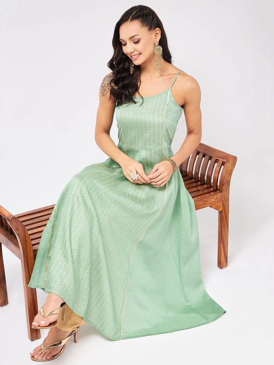 Sleeveless Self Design Festive Anarkali Kurta