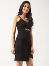 Women's Solid Bodycon Sweatheart Dress