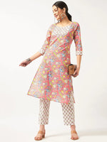 Lace Yoke Kurta With Pants