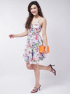 Women's Printed Strappy Floral Dress