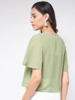 Flaunt Yourself In Solid Sheer Top