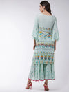 Pastel Printed Kurta With Sharara