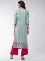 Pastel Printed Straight Fit Kurta