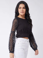 Retro Polka Crop Top