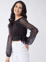 Retro Polka Crop Top