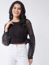 Retro Polka Crop Top